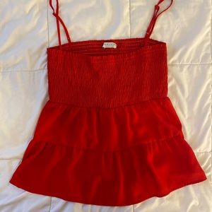 Red Babydoll Top